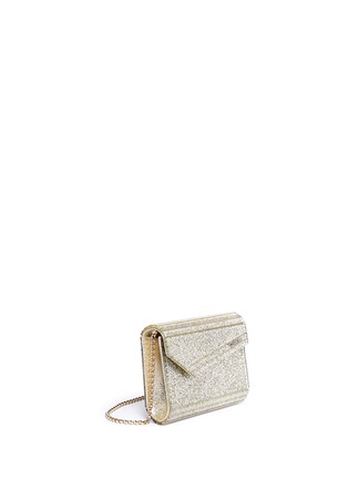 Figure View - Click To Enlarge - JIMMY CHOO - Candy glitter acrylic chain clutch