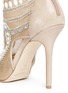 Detail View - Click To Enlarge - JIMMY CHOO - Crystal and bead embellished mesh booties