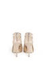 Back View - Click To Enlarge - JIMMY CHOO - Crystal and bead embellished mesh booties