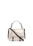 Main View - Click To Enlarge - JIMMY CHOO - Becka small cracked metallic leather bag