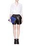 Figure View - Click To Enlarge - GIVENCHY - Antigona leather envelope clutch