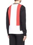 Back View - Click To Enlarge - NEIL BARRETT - Colour-block neoprene sweatshirt