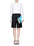 Figure View - Click To Enlarge - 3.1 PHILLIP LIM - 31 Minute iridescent foil leather clutch