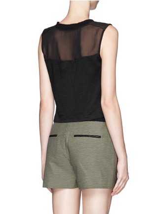 Back View - Click To Enlarge - ALICE & OLIVIA - Leather panel top