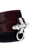 Detail View - Click To Enlarge - GIVENCHY - 'Obsedia' triple wrap pony hair leather bracelet