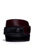 Back View - Click To Enlarge - GIVENCHY - 'Obsedia' triple wrap pony hair leather bracelet