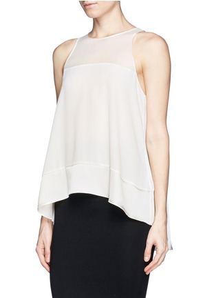 Front View - Click To Enlarge - ELIZABETH AND JAMES - 'Cannon' sleeveless silk-satin blouse