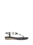 Main View - Click To Enlarge - RENÉ CAOVILLA - Floral bead pearl T-strap flat sandals