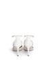 Back View - Click To Enlarge - RENÉ CAOVILLA - Faux pearl flower crystal strap leather pumps