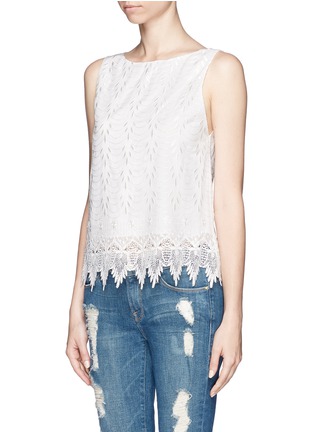 Front View - Click To Enlarge - ALICE & OLIVIA - Anya embroidered blouse