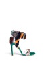 Main View - Click To Enlarge - RENÉ CAOVILLA - Mink fur crystal braid sandals