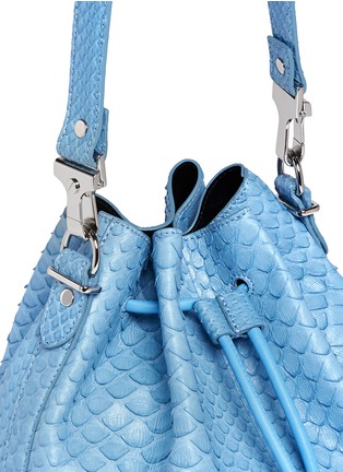 Detail View - Click To Enlarge - PROENZA SCHOULER - Medium python leather bucket bag
