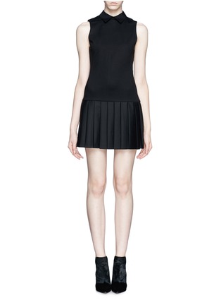 Main View - Click To Enlarge - ALICE & OLIVIA - Pleat shirt dress 