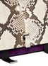 Detail View - Click To Enlarge - PROENZA SCHOULER - PS Courier large suede and python leather bag