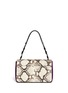 Back View - Click To Enlarge - PROENZA SCHOULER - PS Courier large suede and python leather bag