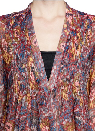 Detail View - Click To Enlarge - ELIZABETH AND JAMES - Multi-colour print mesh shirt