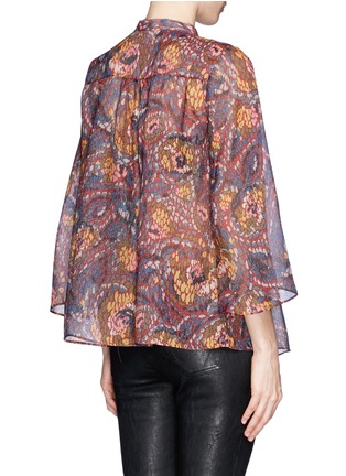 Back View - Click To Enlarge - ELIZABETH AND JAMES - Multi-colour print mesh shirt
