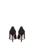 Back View - Click To Enlarge - SERGIO ROSSI - 'Siren' perforated toe cap suede pumps