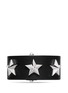 Main View - Click To Enlarge - GIVENCHY - Star stud triangle buckle leather bracelet