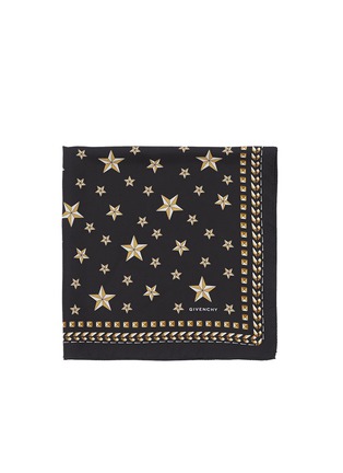 Main View - Click To Enlarge - GIVENCHY - Star and stud print silk scarf