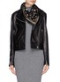Figure View - Click To Enlarge - GIVENCHY - Star and stud print silk scarf