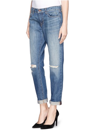 Front View - Click To Enlarge - J BRAND - 'Jake' distressed slim boyfriend jeans 