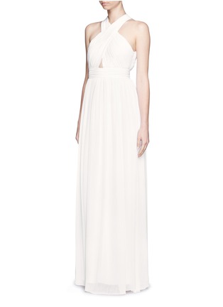Front View - Click To Enlarge - ALICE & OLIVIA - Jaelyn Halter neck maxi dress