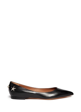 Main View - Click To Enlarge - GIVENCHY - Star stud leather flats