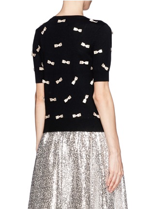 Back View - Click To Enlarge - ALICE & OLIVIA - Lace bow sweater
