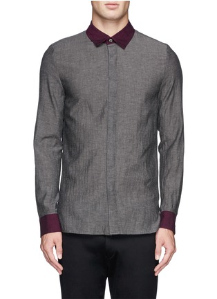 Main View - Click To Enlarge - ATTACHMENT - Contrast collar cuff shirt