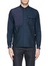 Main View - Click To Enlarge - WHITE MOUNTAINEERING - Felted knit back twill shirt