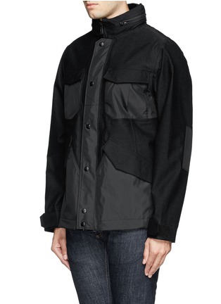 Front View - Click To Enlarge - WHITE MOUNTAINEERING - GORE-TEX® wool honey comb jacket