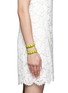 Figure View - Click To Enlarge - VALENTINO GARAVANI - 'Rockstud' cutout leather bracelet