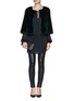 Figure View - Click To Enlarge - YVES SALOMON - Mink cropped capelet jacket