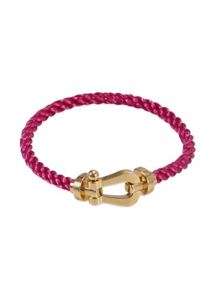 Main View - Click To Enlarge - FRED - 'Force 10' buckled braided cable bracelet