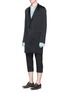 Front View - Click To Enlarge - HAIDER ACKERMANN - Shawl lapel satin coat