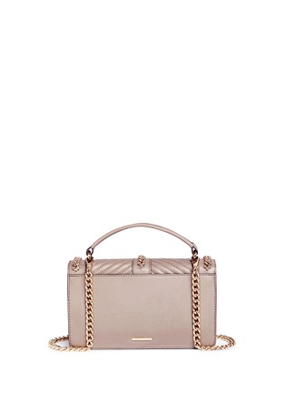Detail View - Click To Enlarge - REBECCA MINKOFF - 'Love' curb chain quilted leather crossbody bag