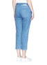 Back View - Click To Enlarge - STELLA MCCARTNEY - Frayed seam cropped boyfriend jeans