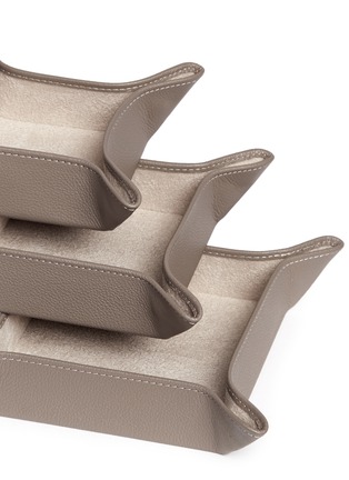 Detail View - Click To Enlarge - BYND ARTISAN - Leather valet tray 3-piece set