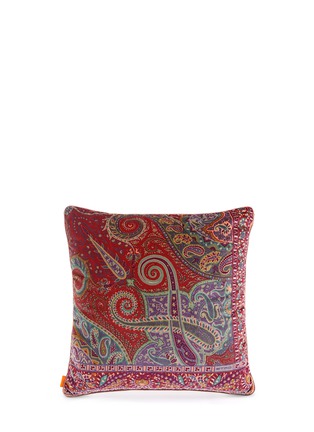 Main View - Click To Enlarge - ETRO - Tulum Dos Pilas paisley print large velvet cushion