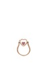 Figure View - Click To Enlarge - LOQUET LONDON - 18k yellow gold sapphire heart charm - Sweetheart