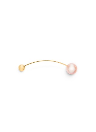 Main View - Click To Enlarge - SOPHIE BILLE BRAHE - 'Elipse Pink' freshwater pearl 14k yellow gold single earring