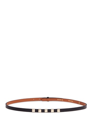 Main View - Click To Enlarge - MAISON BOINET - Stud leather skinny belt