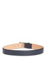 Back View - Click To Enlarge - MAISON BOINET - Square buckle leather belt
