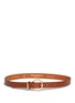 Main View - Click To Enlarge - MAISON BOINET - Round buckle leather belt