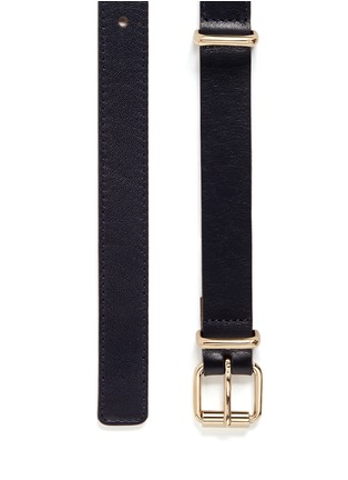 Detail View - Click To Enlarge - MAISON BOINET - Buckle loop leather belt