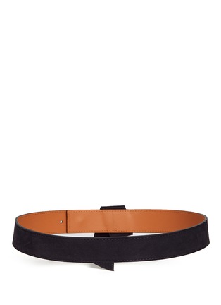 Back View - Click To Enlarge - MAISON BOINET - Origami fold suede belt