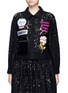 Main View - Click To Enlarge - CHICTOPIA - Mixed patch cropped guipure lace shirt