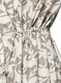 Detail View - Click To Enlarge - CHICTOPIA - Forest print ruffle hem V-back dress
