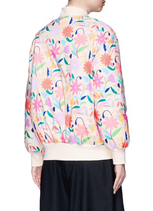 Back View - Click To Enlarge - CHICTOPIA - Floral print down bomber jacket